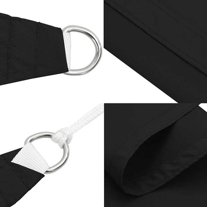 vidaXL Sunshade Sail Oxford Fabric Triangular 3.6x3.6x3.6 m Black
