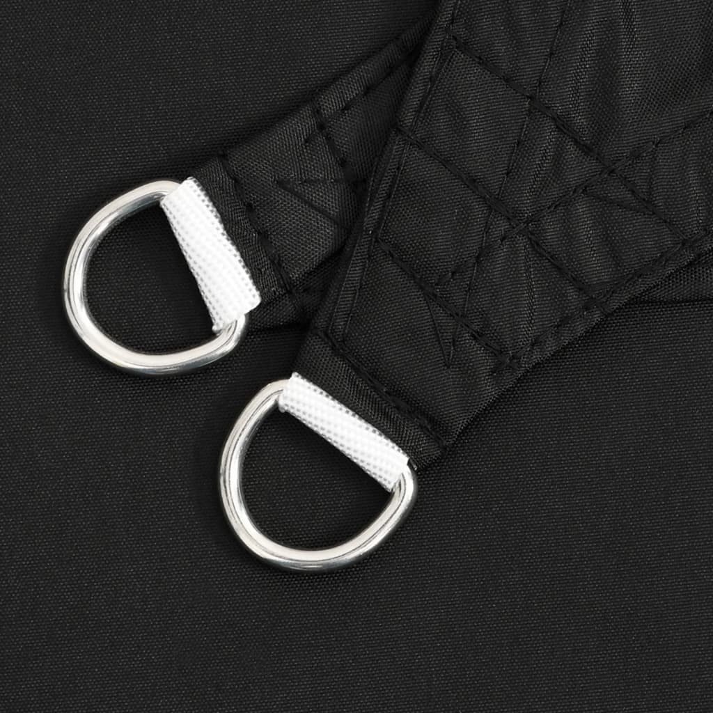 vidaXL Sun Sail | Black | PU coated oxford fabric | 3x4x4 m