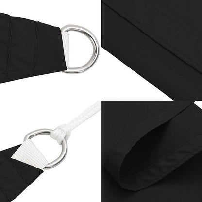 135788 vidaXL Sunshade Sail Oxford Fabric Triangular 5x5x6 m Black