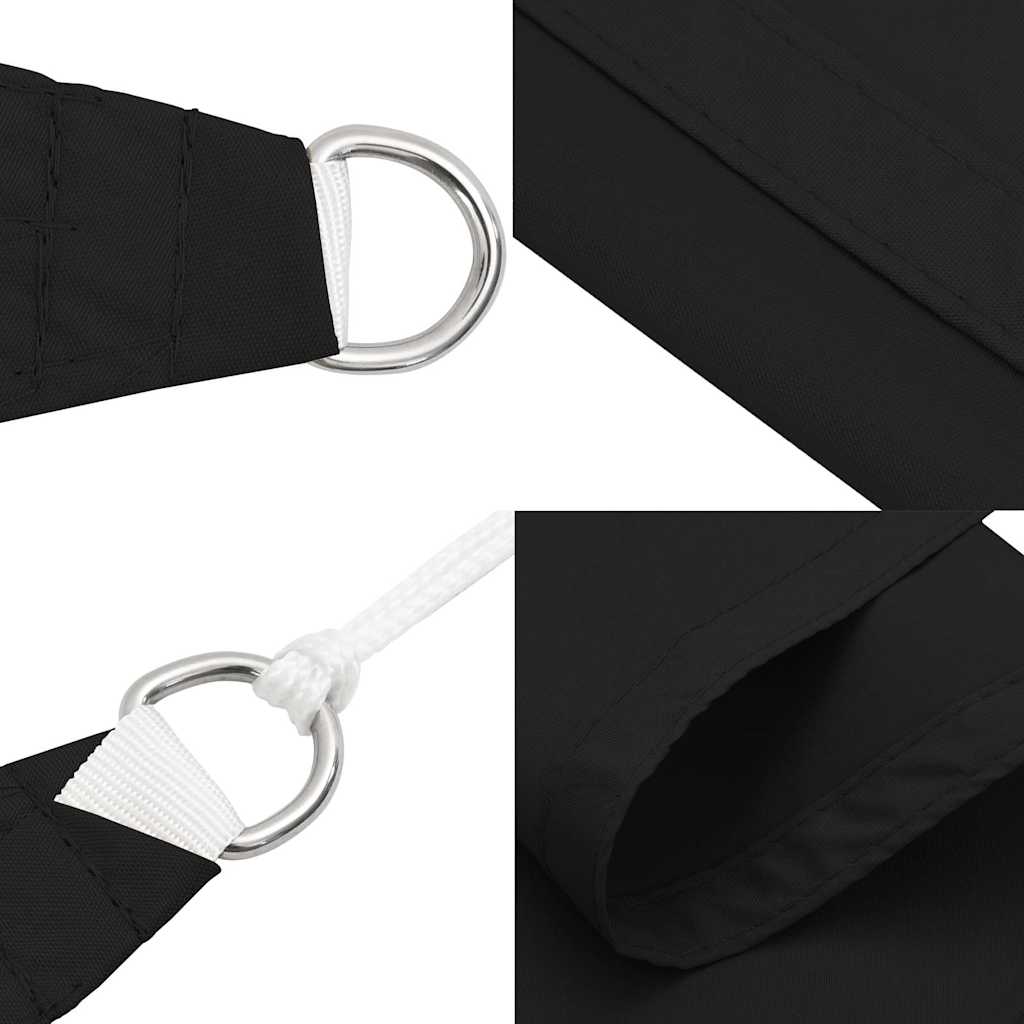 135790 vidaXL Sunshade Sail Oxford Fabric Triangular 6x6x6 m Black