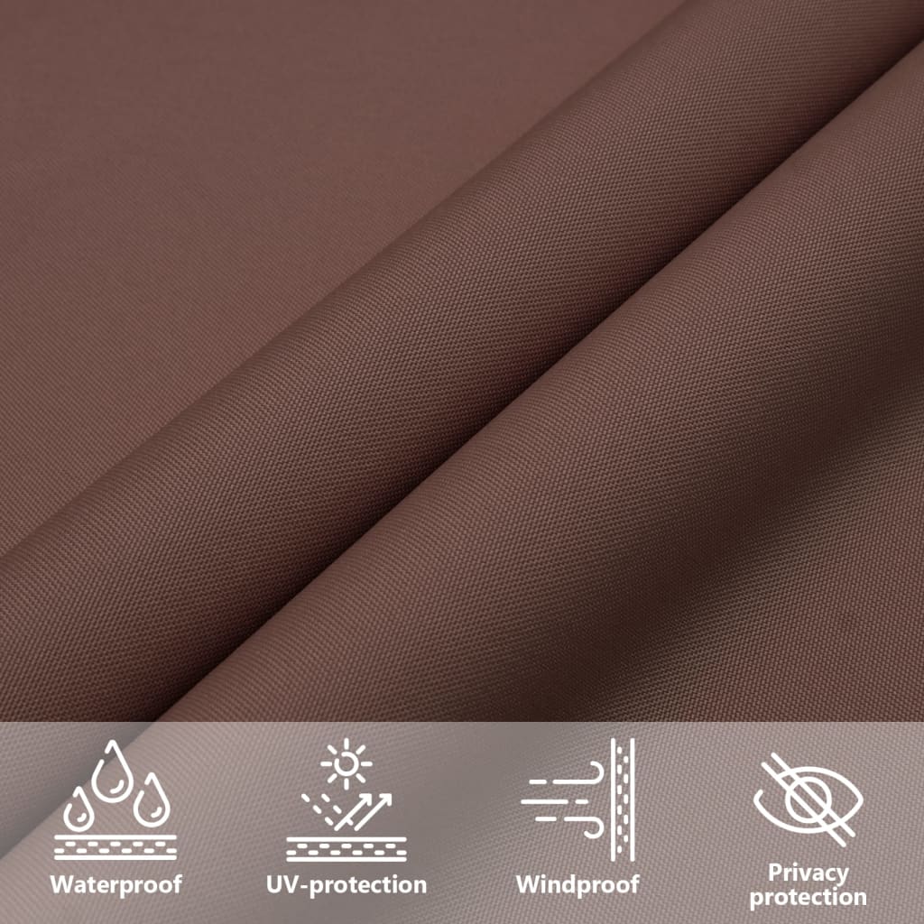 vidaXL Sunshade Sail Oxford Fabric Square 2.5x2.5 m Brown