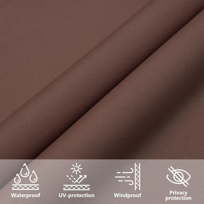 vidaXL Sunshade Sail Oxford Fabric Square 2.5x2.5 m Brown