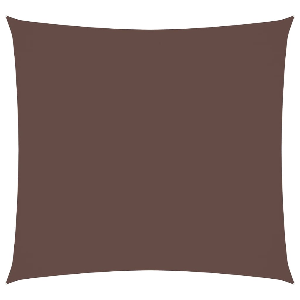 vidaXL Sunshade Sail Oxford Fabric Square 3x3 m Brown