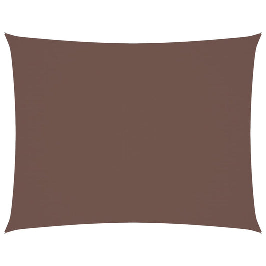 vidaXL Sunshade Sail Oxford Fabric Rectangular 6x7 m Brown