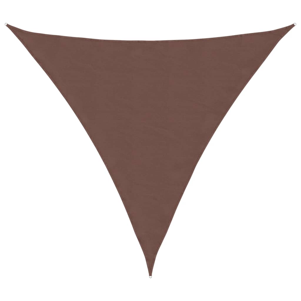 vidaXL Sunshade Sail Oxford Fabric Triangular 3x3x3 m Brown
