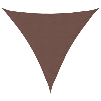 vidaXL Sunshade Sail Oxford Fabric Triangular 3x3x3 m Brown