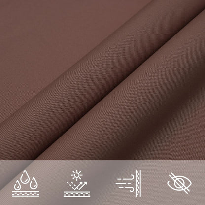 vidaXL Sunshade Sail Oxford Fabric Triangular 3x3x3 m Brown