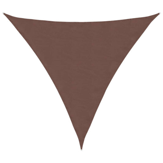 vidaXL Sunshade Sail Oxford Fabric Triangular 3.6x3.6x3.6 m Brown