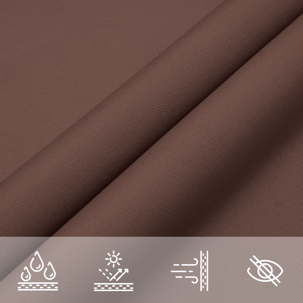 vidaXL Sunshade Sail Oxford Fabric Triangular 3.6x3.6x3.6 m Brown