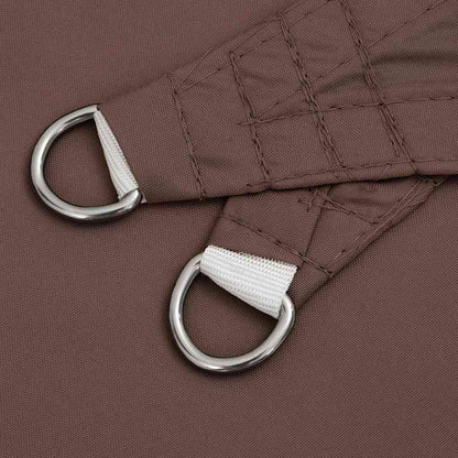 135832 vidaXL Sunshade Sail Oxford Fabric Triangular 3x3x4,24 m Brown