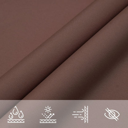 vidaXL Sunshade Sail Oxford Fabric Triangular 3x3x4.24 m Brown