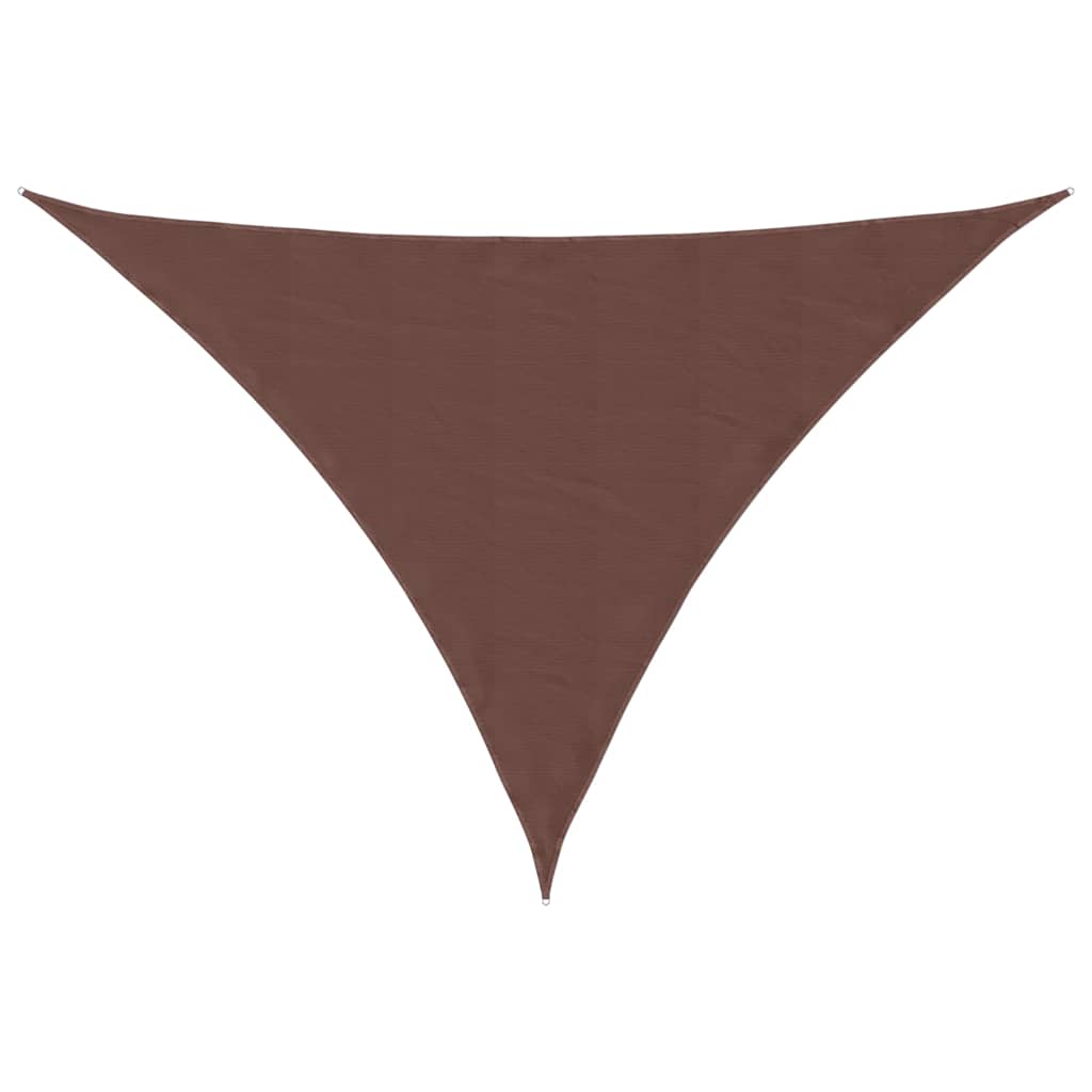135833 vidaXL Sunshade Sail Oxford Fabric Triangular 3x4x5 m Brown