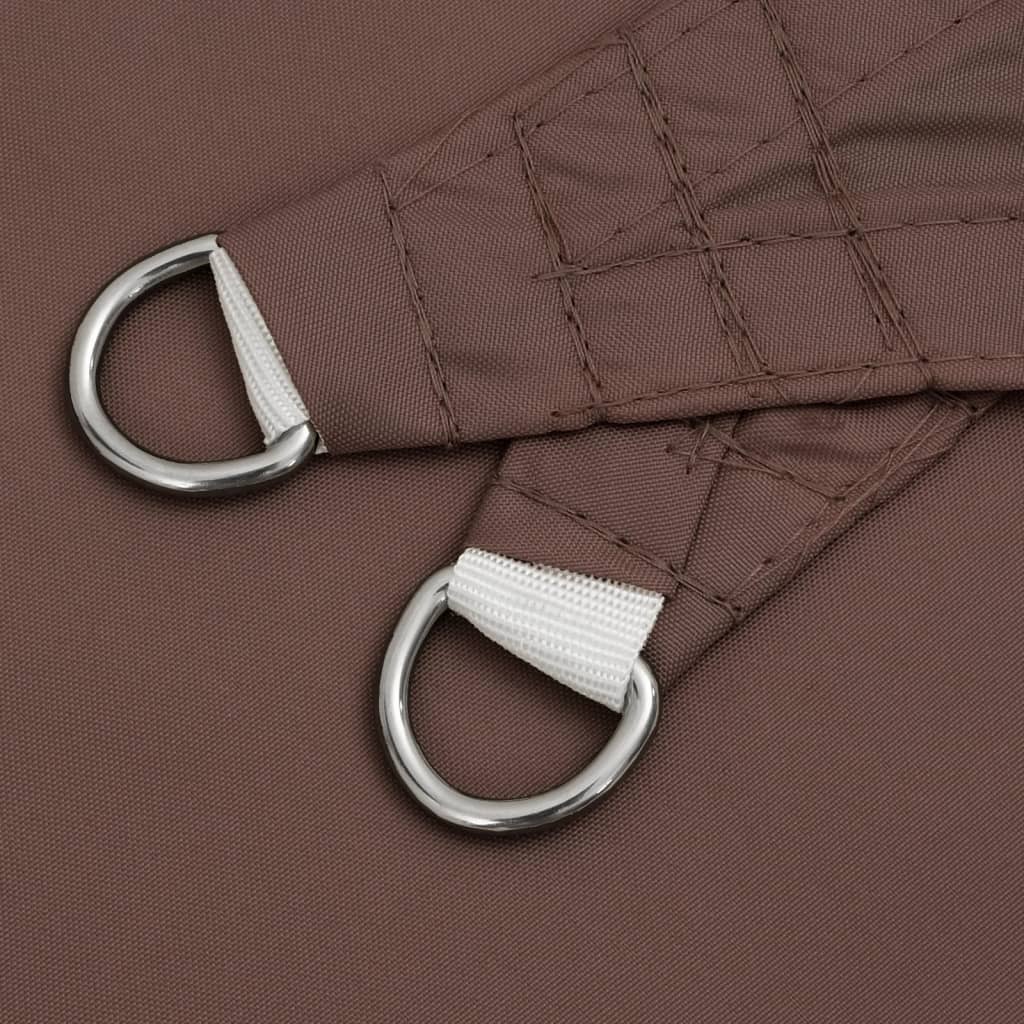 vidaXL Sunshade Sail Oxford Fabric Triangular 4x4x5.8 m Brown