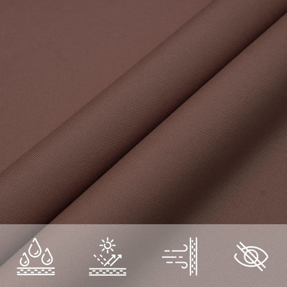 vidaXL Sunshade Sail Oxford Fabric Triangular 4.5x4.5x4.5 m Brown