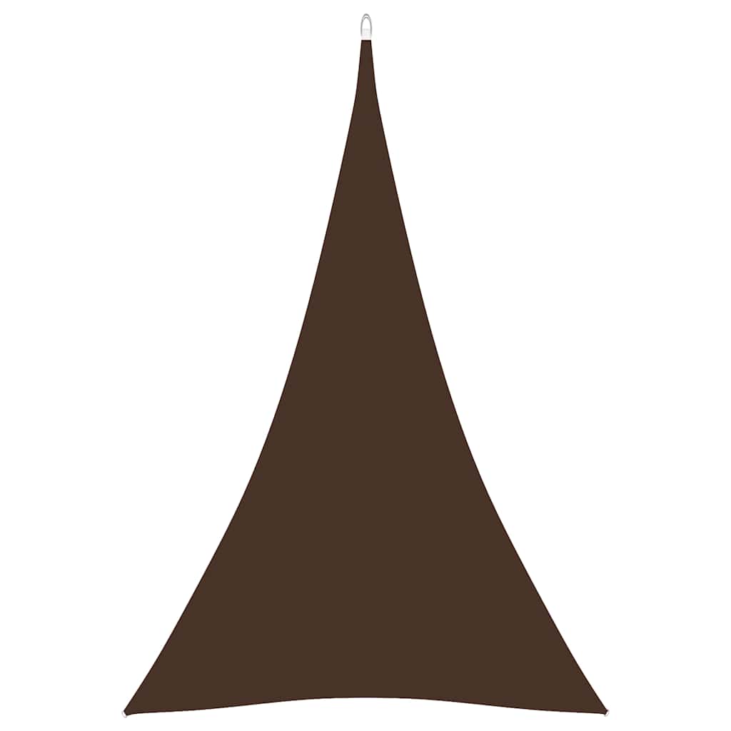 135839 vidaXL Sunshade Sail Oxford Fabric Triangular 4x5x5 m Brown