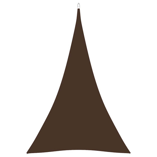135839 vidaXL Sunshade Sail Oxford Fabric Triangular 4x5x5 m Brown