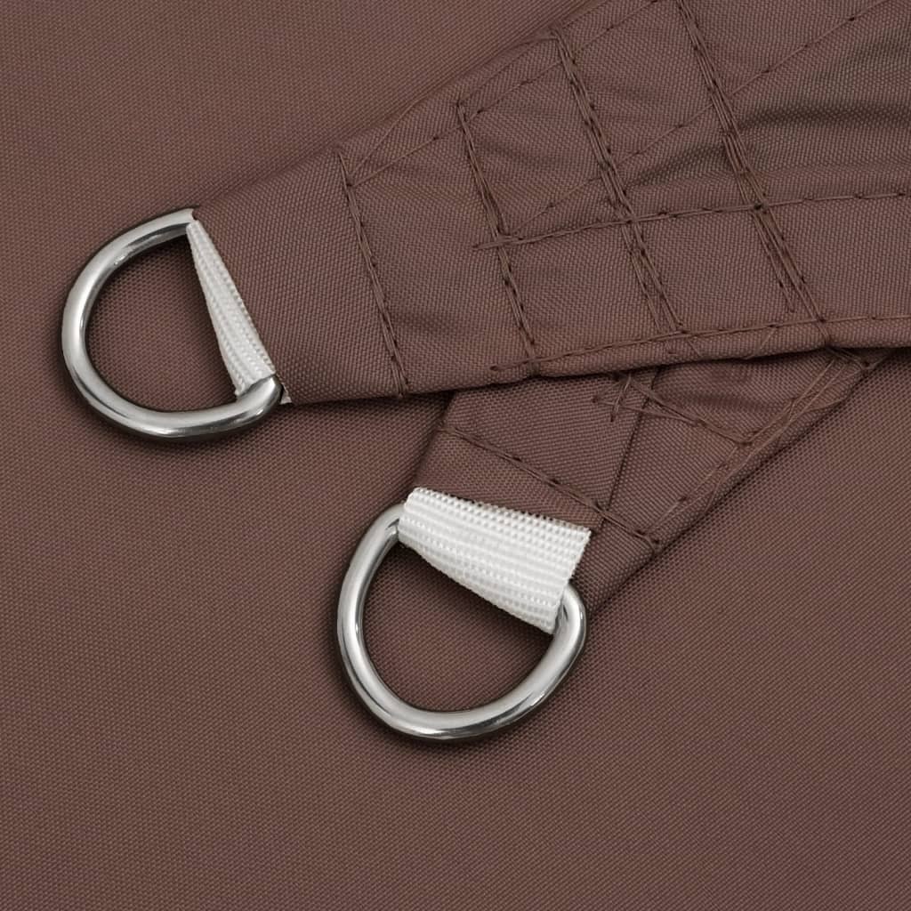 vidaXL Sunshade Sail Oxford Fabric Triangular 5x5x5 m Brown