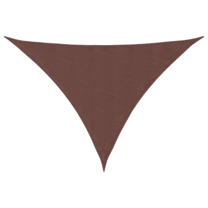 vidaXL Sunshade Sail Oxford Fabric Triangular 5x6x6 m Brown