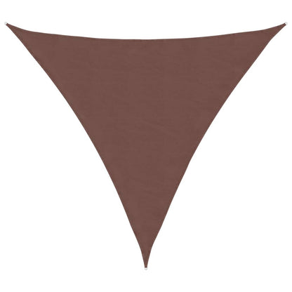 vidaXL Sunshade Sail Oxford Fabric Triangular 6x6x6 m Brown
