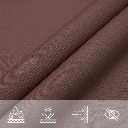 135845 vidaXL Sunshade Sail Oxford Fabric Triangular 6x6x6 m Brown