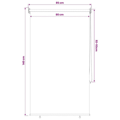 312576 vidaXL Outdoor Roller Blind 80x140 cm Beige