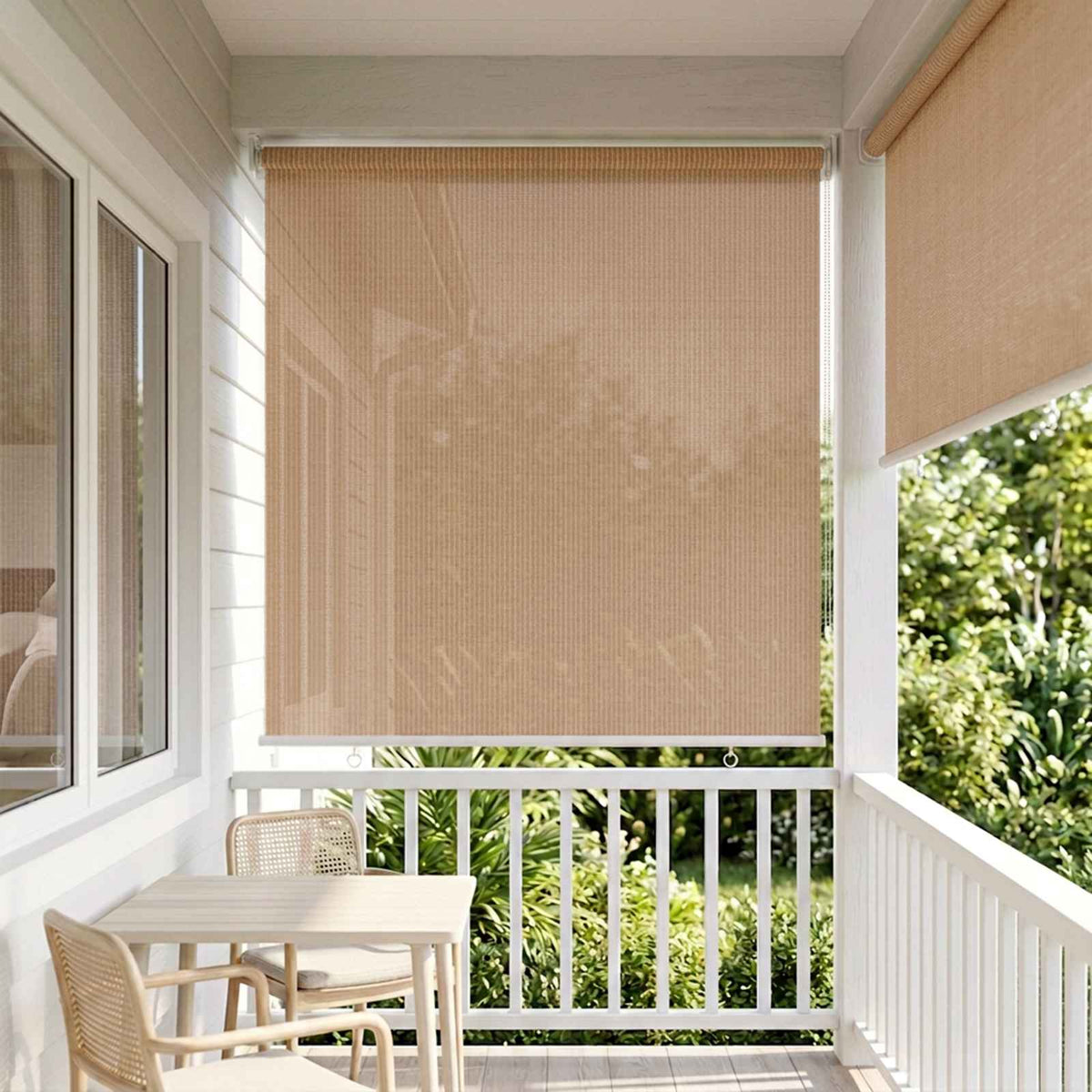 vidaXL Outdoor Roller Blind 65(W)x230(H) cm Beige