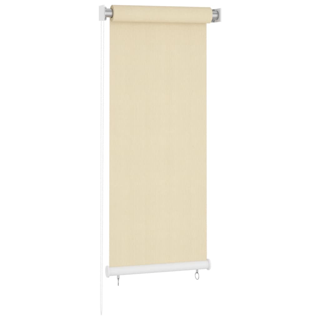 vidaXL Outdoor Roller Blind Cream 65(W)x140(H) cm HDPE