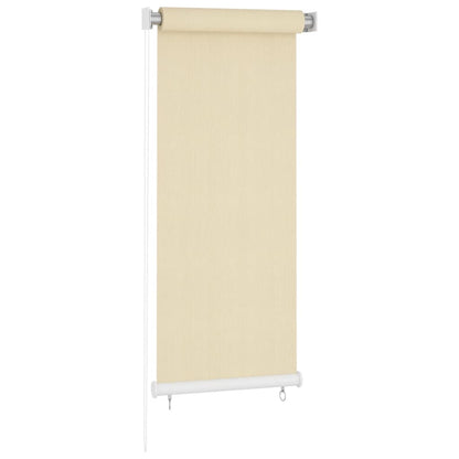 vidaXL Outdoor Roller Blind Cream 65(W)x140(H) cm HDPE