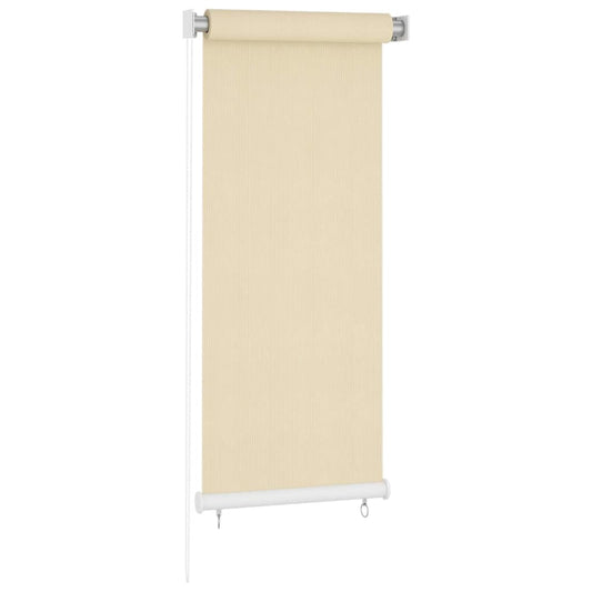 vidaXL Outdoor Roller Blind Cream 65(W)x140(H) cm HDPE