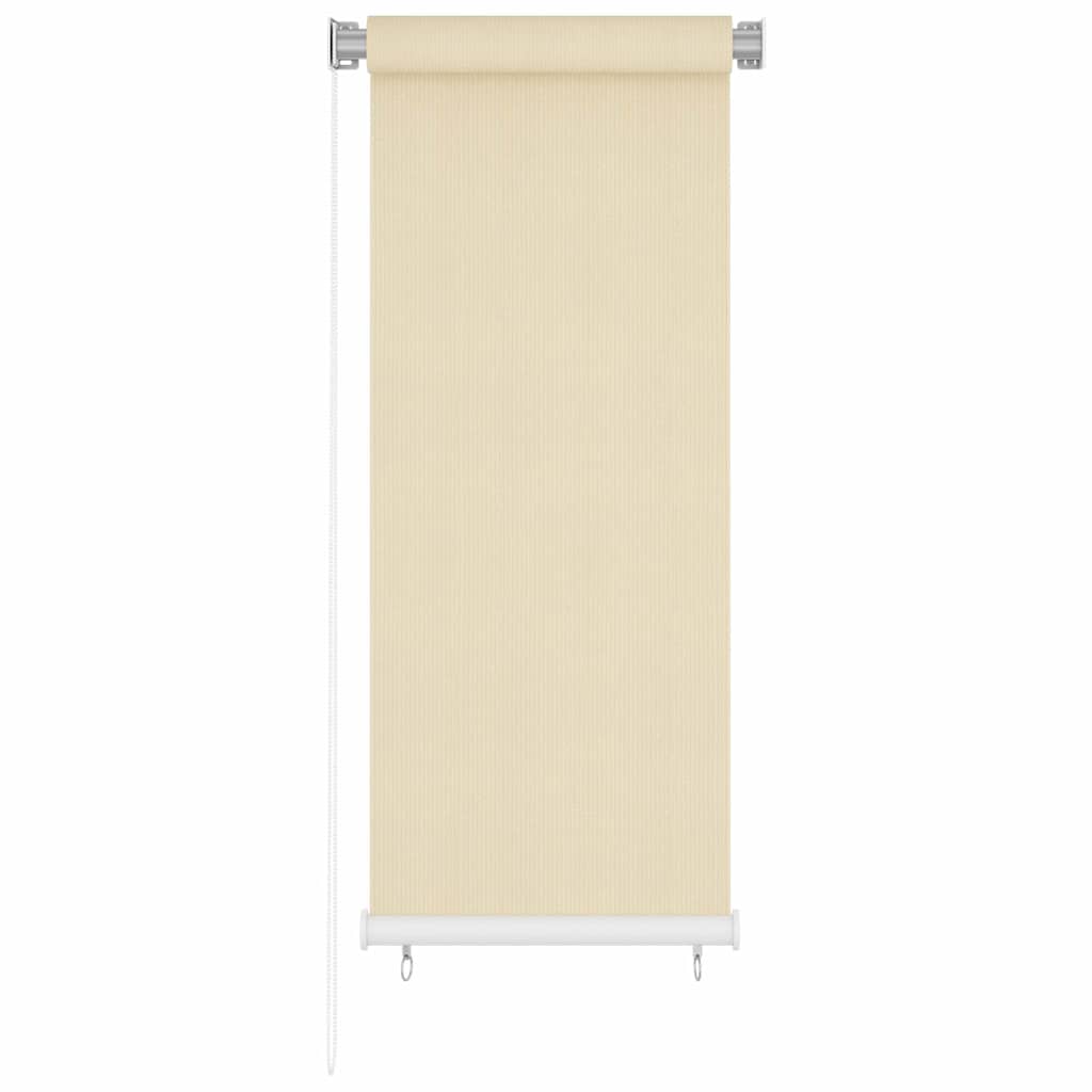 vidaXL Outdoor Roller Blind Cream 65(W)x140(H) cm HDPE