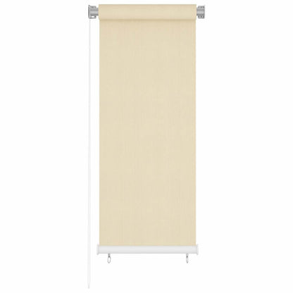 vidaXL Outdoor Roller Blind Cream 65(W)x140(H) cm HDPE