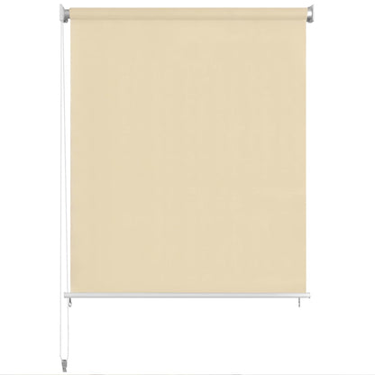 vidaXL Outdoor Roller Blind Cream 85(W)x140(H) cm HDPE