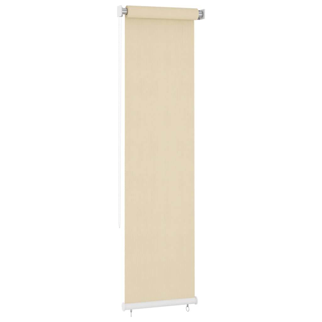 vidaXL Outdoor Roller Blind Cream 65(W)x230(H) cm HDPE