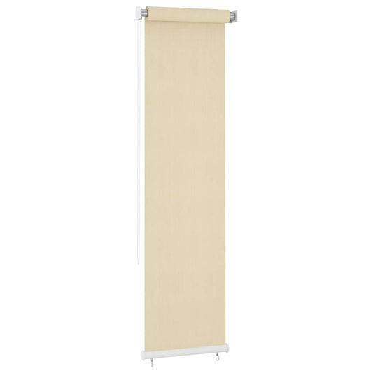 vidaXL Outdoor Roller Blind Cream 65(W)x230(H) cm HDPE