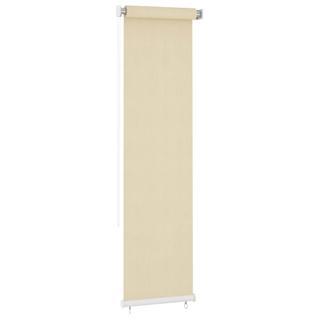 vidaXL Outdoor Roller Blind Cream 65(W)x230(H) cm HDPE