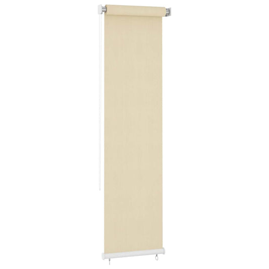 vidaXL Outdoor Roller Blind Cream 65(W)x230(H) cm HDPE