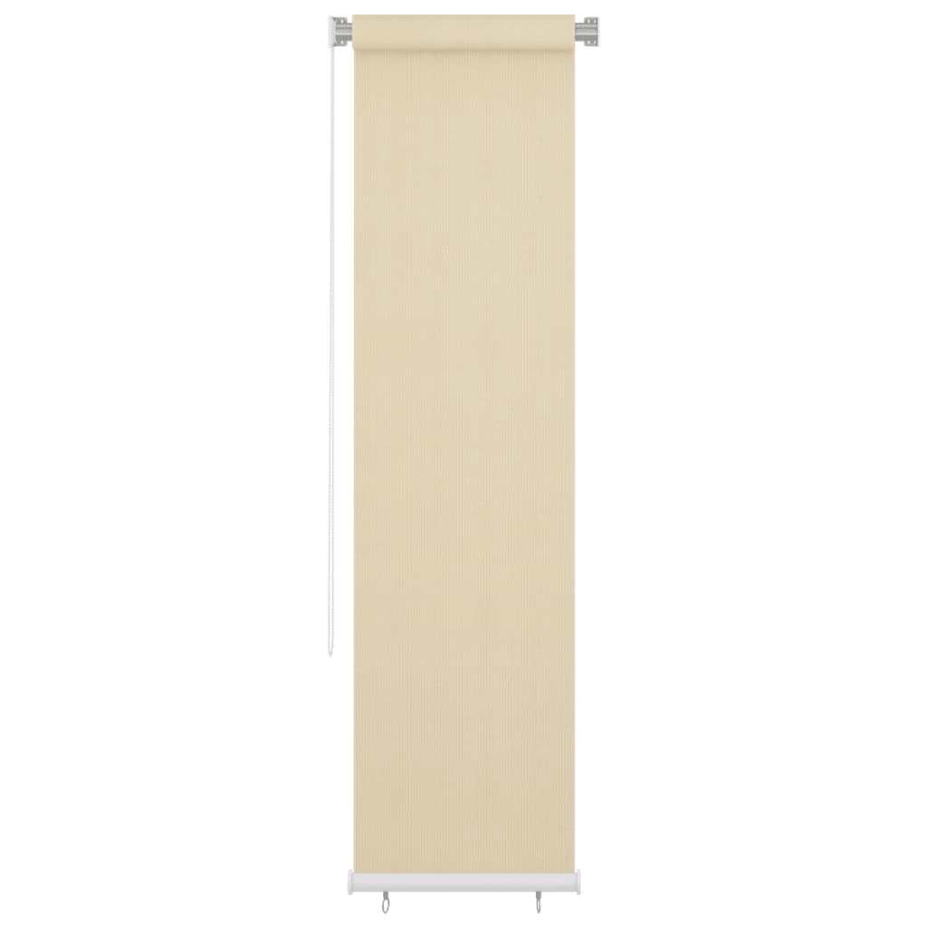 vidaXL Outdoor Roller Blind Cream 65(W)x230(H) cm HDPE