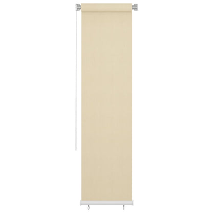 vidaXL Outdoor Roller Blind Cream 65(W)x230(H) cm HDPE
