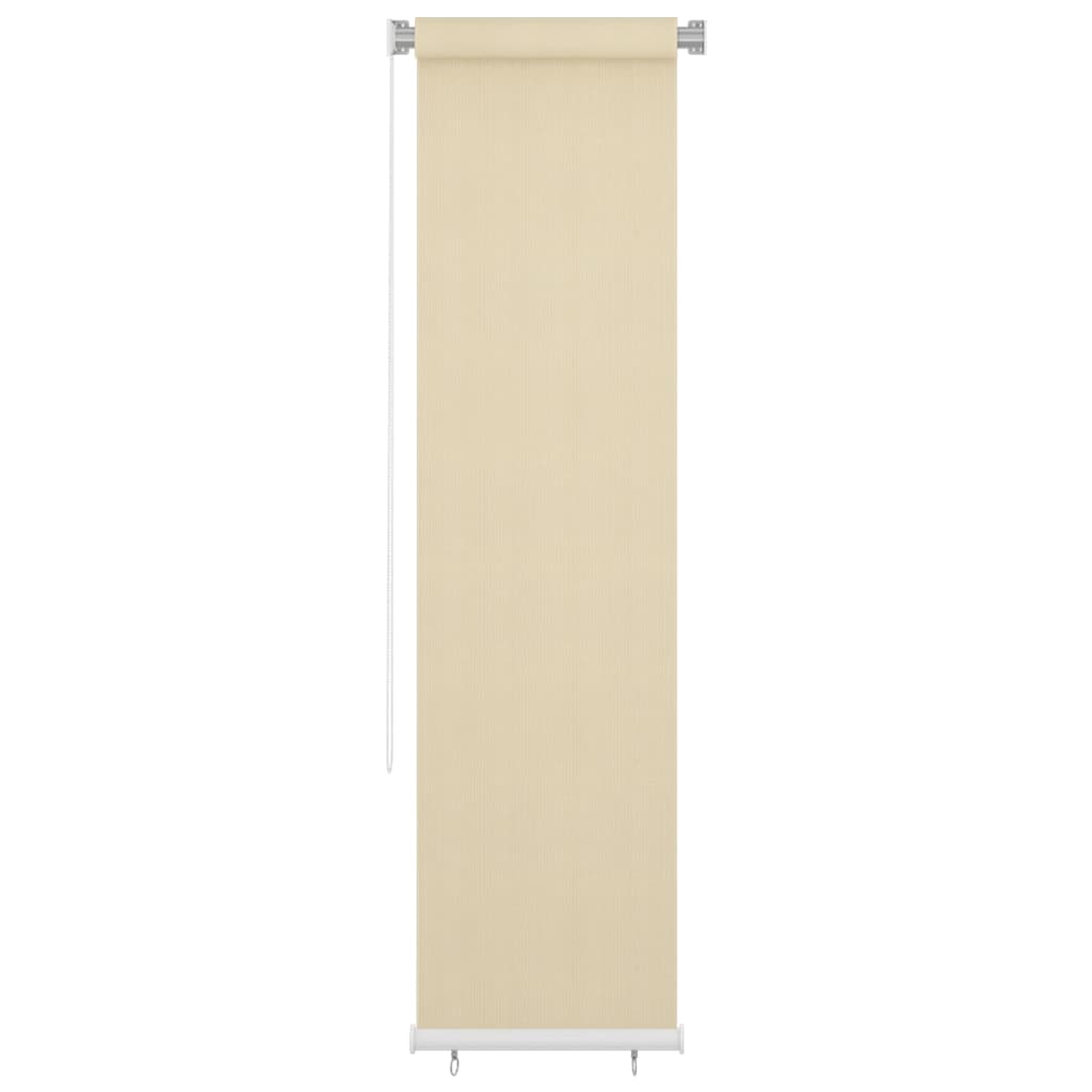 vidaXL Outdoor Roller Blind Cream 65(W)x230(H) cm HDPE
