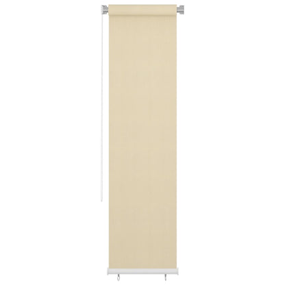 vidaXL Outdoor Roller Blind Cream 65(W)x230(H) cm HDPE