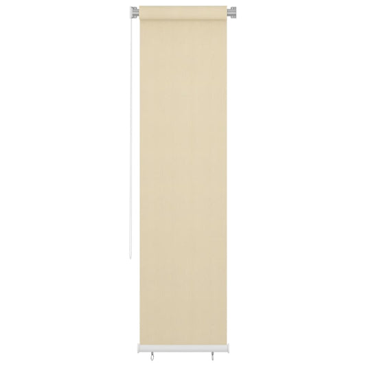 vidaXL Outdoor Roller Blind Cream 65(W)x230(H) cm HDPE