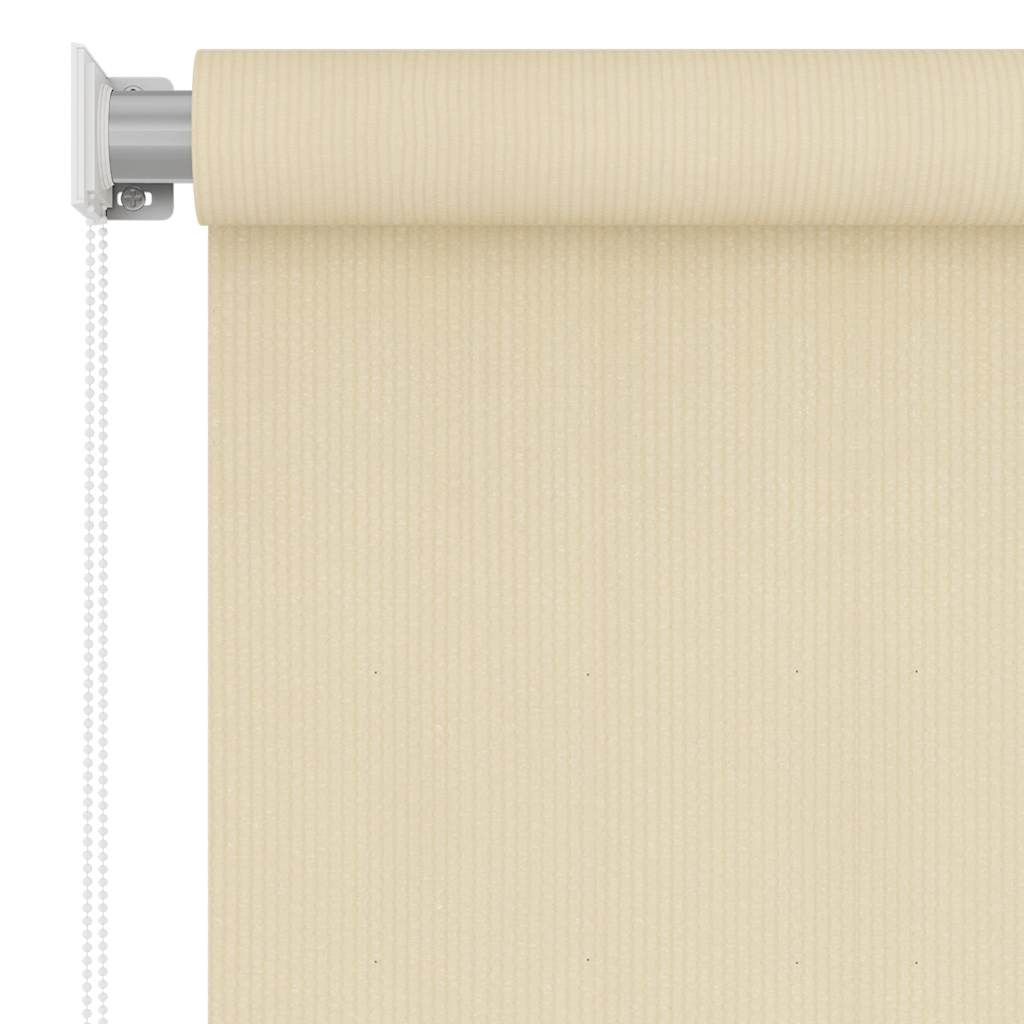 vidaXL Outdoor Roller Blind Cream 65(W)x230(H) cm HDPE