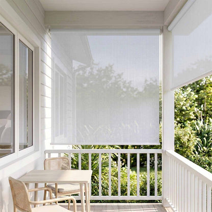 vidaXL Outdoor Roller Blind White 65(W)x230(H) cm HDPE