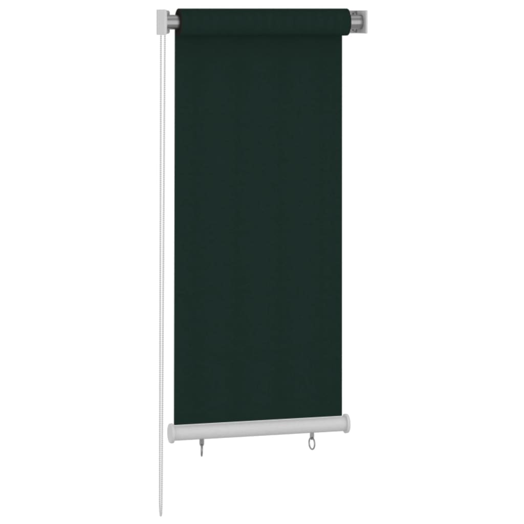 vidaXL Outdoor Roller Blind 60x140 cm Dark Green HDPE