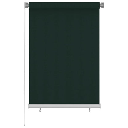 vidaXL Outdoor Roller Blind 100x140 cm Dark Green HDPE