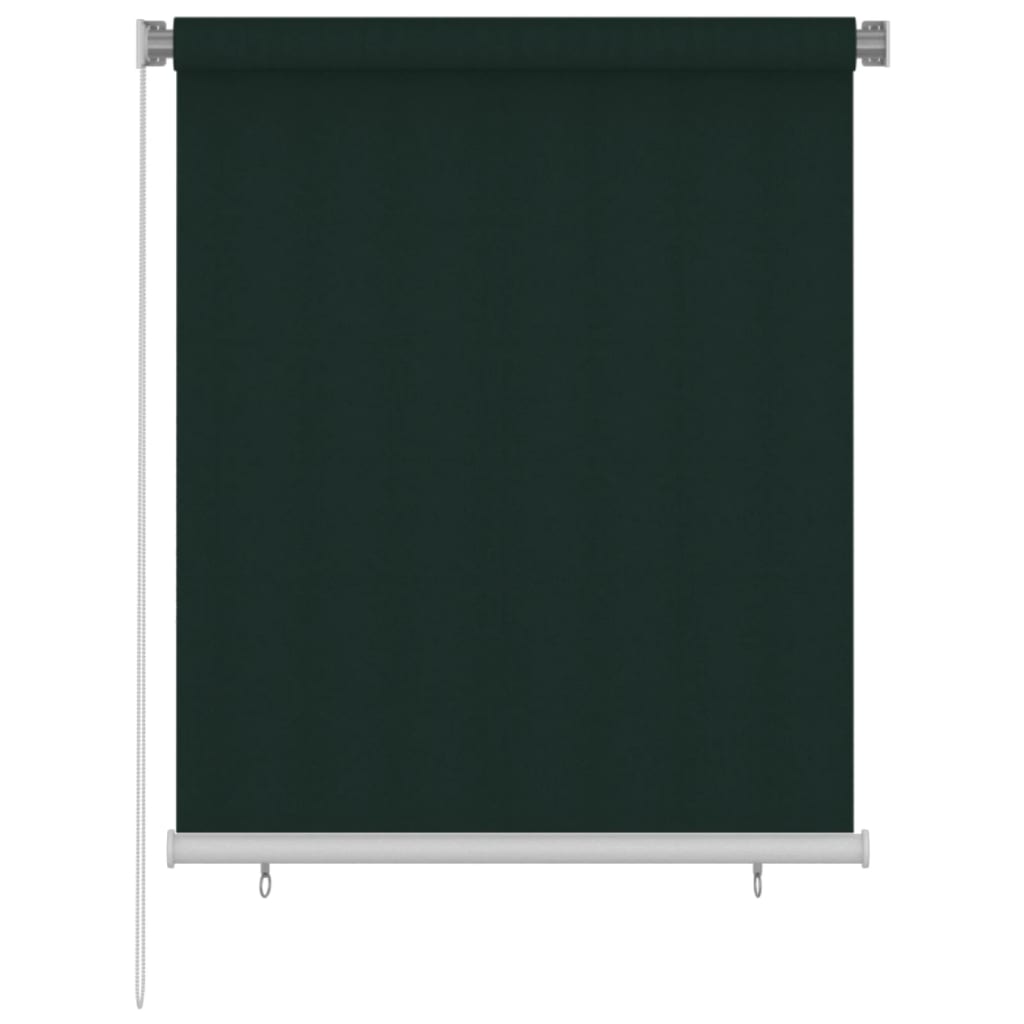 vidaXL Outdoor Roller Blind 120x140 cm Dark Green HDPE