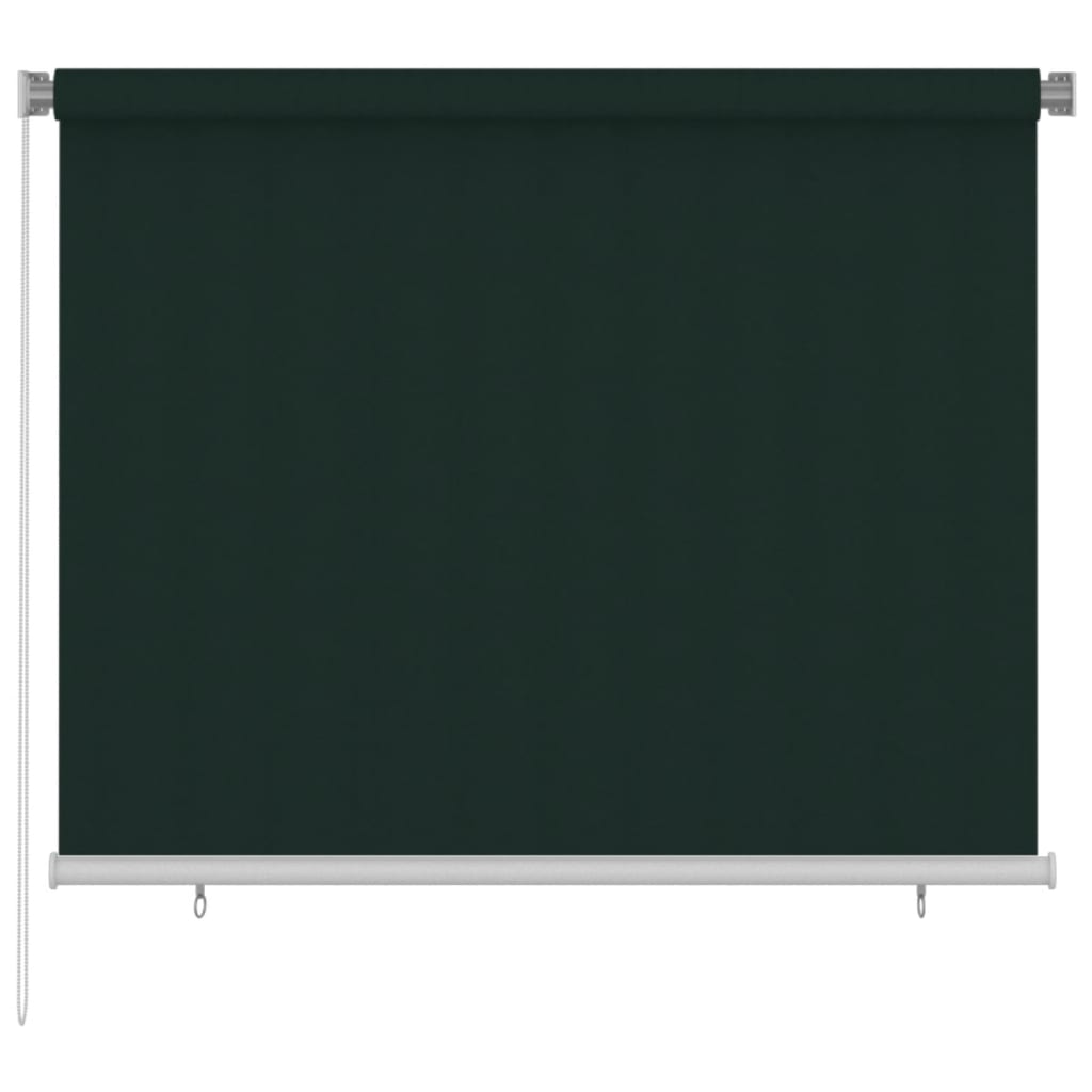 vidaXL Outdoor Roller Blind 180x140 cm Dark Green HDPE