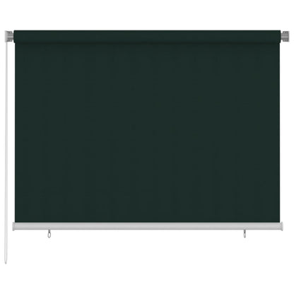 vidaXL Outdoor Roller Blind 200x140 cm Dark Green HDPE