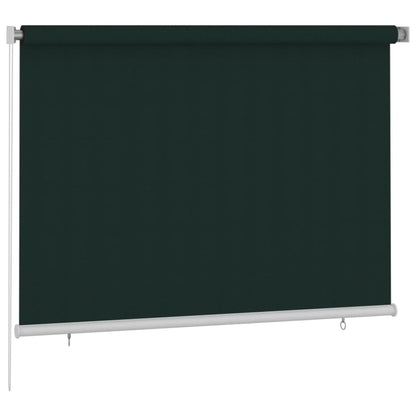 vidaXL Outdoor Roller Blind 200x140 cm Dark Green HDPE
