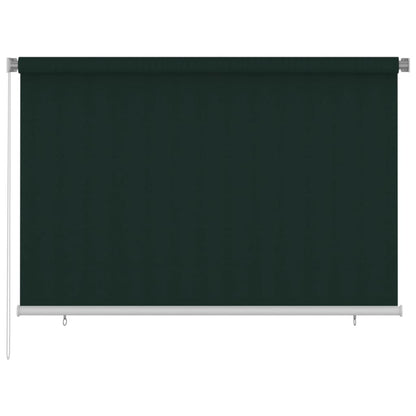 vidaXL Outdoor Roller Blind 220x140 cm Dark Green HDPE